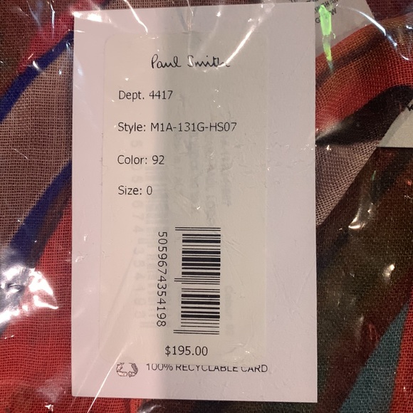 NWT Paul Smith Men’s Scarf - Picture 3 of 6